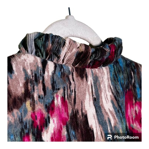 Requirements Zip-Front Watercolor Wash Jacket  L EUC - Picture 3 of 7